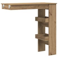Baaripöytä seinäkiinnityksellä käsityöläinen tammi 102x45x103,5 cm (56861)