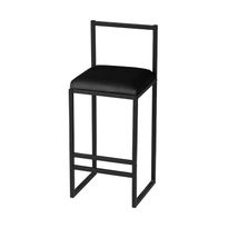 Baarituoli Linento Furniture Nordic, musta, Verkkokaupan poistotuote