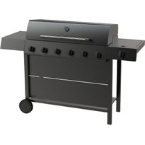 Kaasugrilli Dose Barbeque 10141, 6 poltinta, sivukeitin, musta
