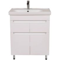 Allaskaappi AquaRodos Omega 70 ja allas Como, valkoinen, 850 x 700 x 450 mm