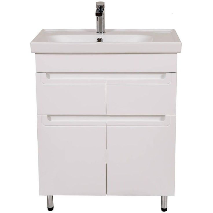 Allaskaappi AquaRodos Omega 70 ja allas Como, valkoinen, 850 x 700 x 450 mm