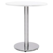 Bistropöydän jalka hopeanvärinen Ø45x72 cm ruostumaton teräs (25439)
