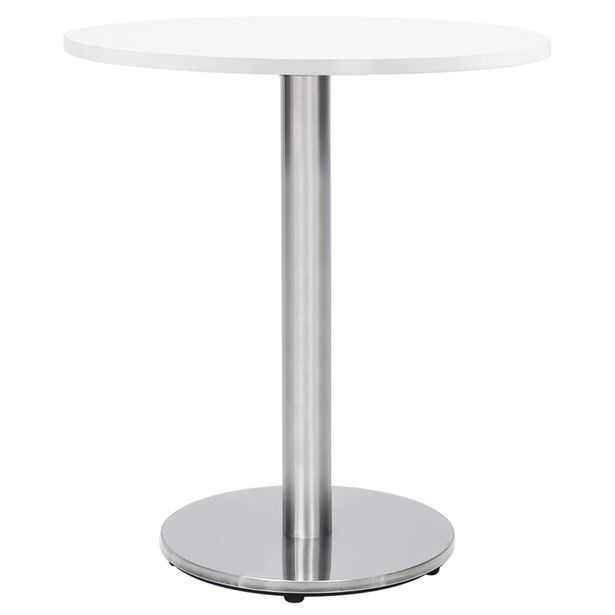 Bistropöydän jalka hopeanvärinen Ø45x72 cm ruostumaton teräs (25439)