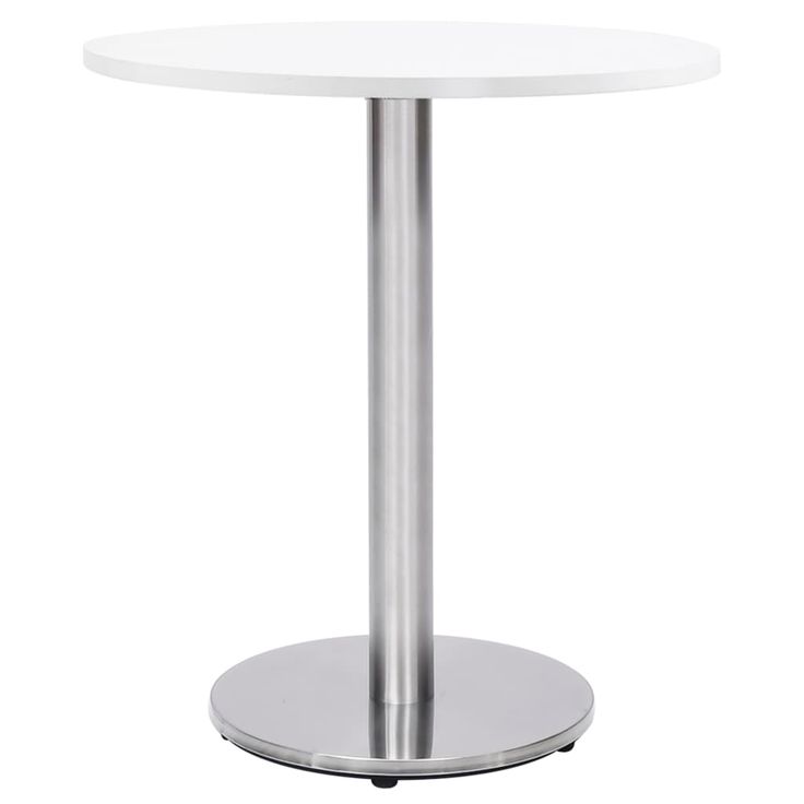 Bistropöydän jalka hopeanvärinen Ø45x72 cm ruostumaton teräs (25439)