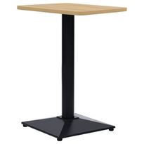 Bistropöydän jalka musta 41x41x72 cm valurauta (25437)