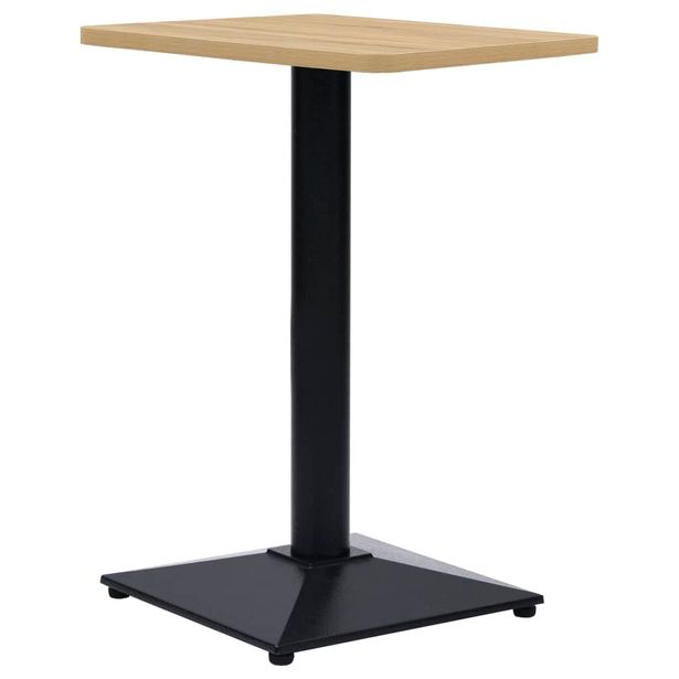 Bistropöydän jalka musta 41x41x72 cm valurauta (25437)