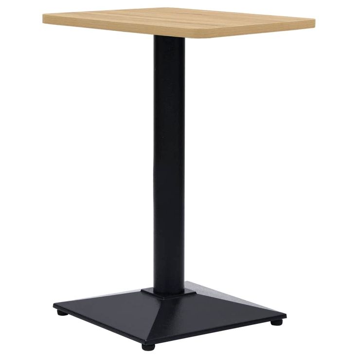 Bistropöydän jalka musta 41x41x72 cm valurauta (25437)