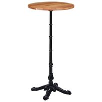 Bistropöydän jalka musta 52x52x108 cm valurauta (25434)