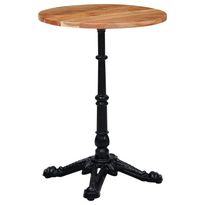 Bistropöydän jalka musta 52x52x72 cm valurauta (25433)