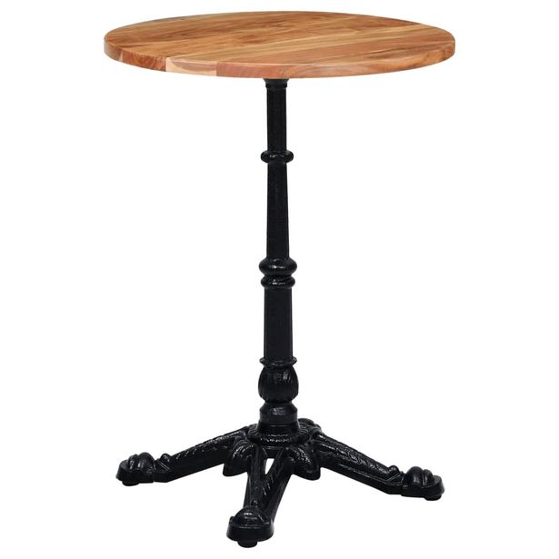 Bistropöydän jalka musta 52x52x72 cm valurauta (25433)