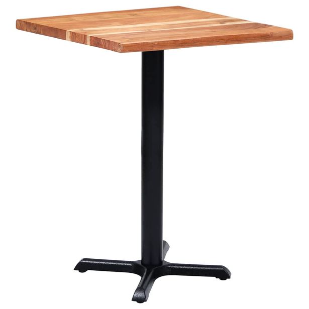 Bistropöydän jalka musta 56x56x72 cm valurauta (25429)