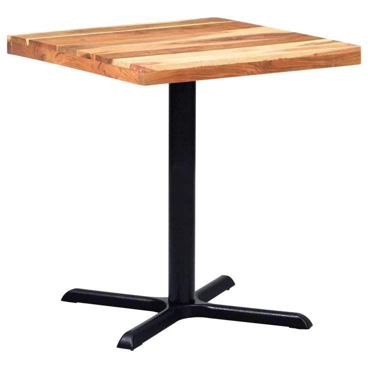 Bistropöydän jalka musta 76x76x72 cm valurauta (25431)