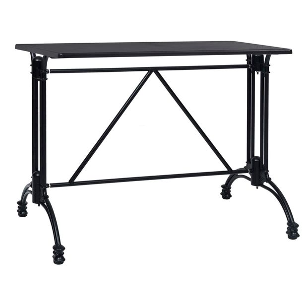 Bistropöydän jalka musta 93x60x72 cm valualumiini (25436)