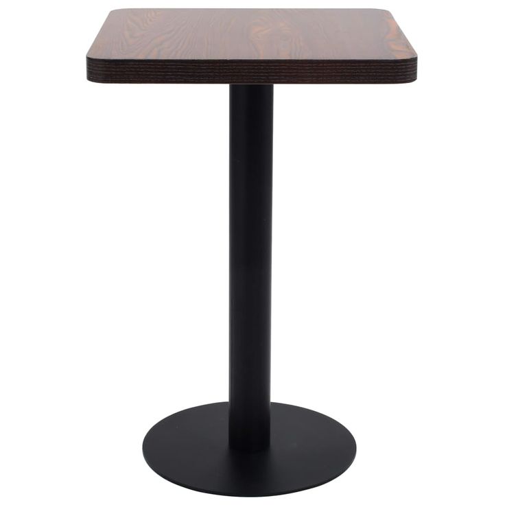 Bistropöytä tummanruskea 50x50 cm MDF (86428)