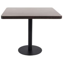 Bistropöytä tummanruskea 80x80 cm MDF (86434)