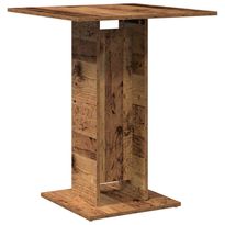 Bistropöytä vanhaa puuta 60x60x75 cm lastulevy (56022)