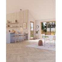 Kovetettu kalanruotolattia Bjelin Tammi Boden Powder White mattalakattu, B-sauva, eri kokoja