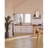 Kovetettu kalanruotolattia Bjelin Tammi Sigtuna Misty White mattalakattu, A-sauva, eri kokoja