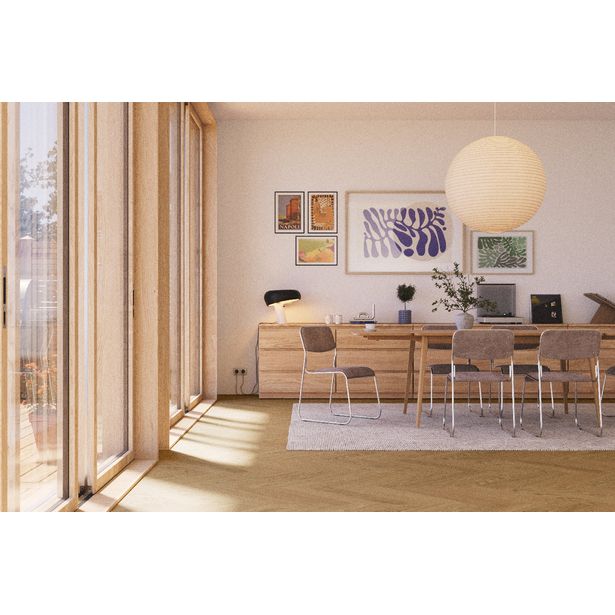 Kovetettu kalanruotolattia Bjelin Tammi Stockholm Modern Natural A, mattalakattu