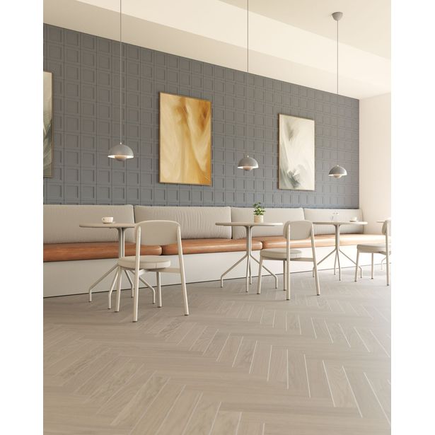 Kovetettu kalanruotolattia Bjelin Tammi Select Pro Earth Grey Kila, mattalakka, V2