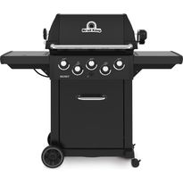 Kaasugrilli Broil King Signet 390 Shadow, 3 poltinta, sivukeitin, varraspaahdin