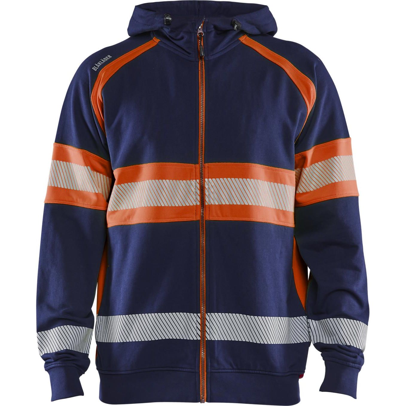 Huppari Blåkläder 3552 Highvis, mariininsininen/huomio-oranssi, koko 4XL