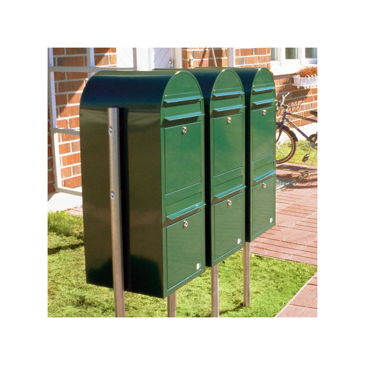 Postilaatikon ryhmäasennusjalusta Link, 150cm, sinkitty teräs