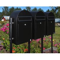 Postilaatikon ryhmäasennusjalusta Link, 150cm, musta