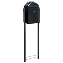 Postilaatikon jalusta Round, 165x41cm, musta RAL9005