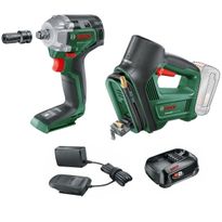 Renkaidenvaihtopaketti Bosch UniversalPump + UniversalImpactDrive 18V-350 18V 2,5 Ah akulla