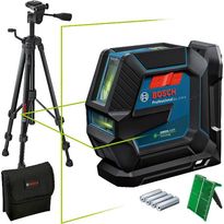 Linjalaser Bosch Professional GLL 2-15 G + LB10-pidike + BT150-jalusta