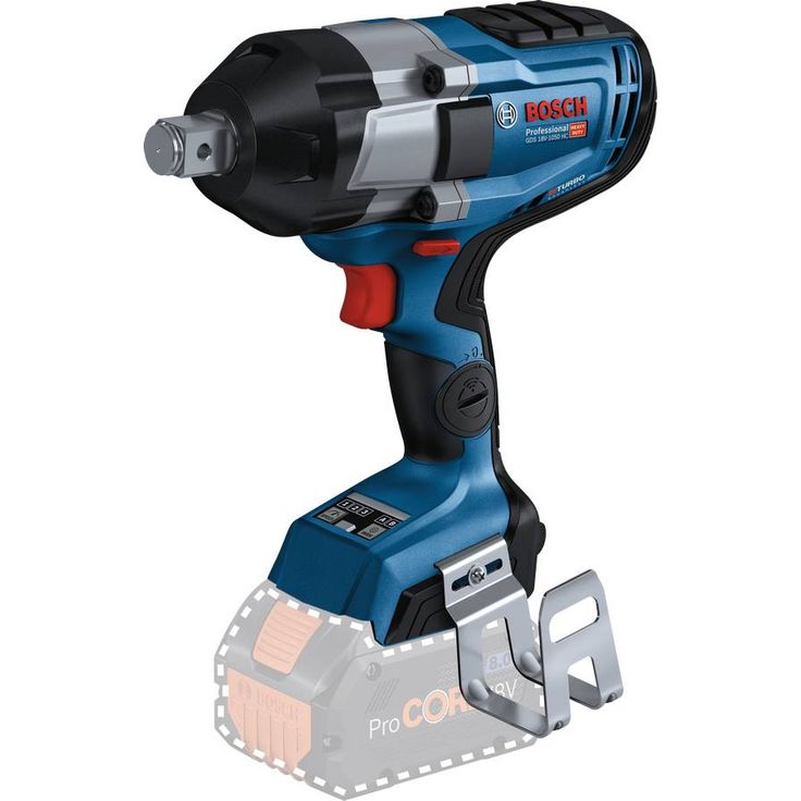 Akkuiskumutterinväännin Bosch Professional GDS 18V-1050 HC BiTurbo Solo, 18V, ilman akkua + L-Boxx