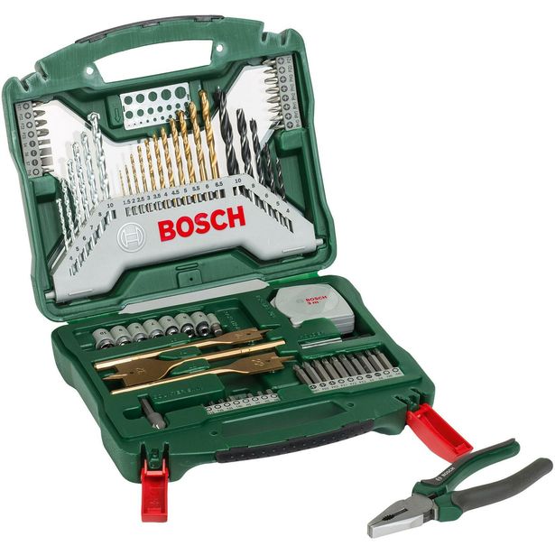 Poranterä- ja ruuvauskärkisarja Bosch X-Line, 70 osaa