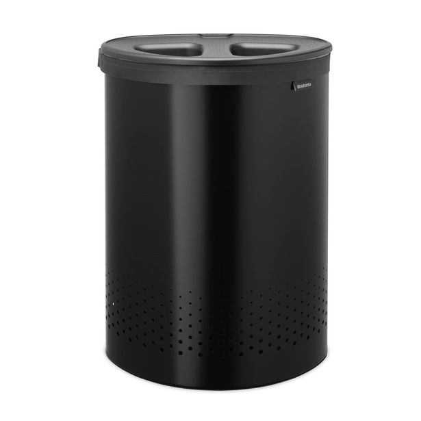 Lajitteleva pyykkikori Brabantia, 55L, mattamusta
