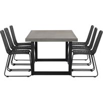 Ruokailuryhmä Pitcairn + 6 Hilltorp ruokatuolia