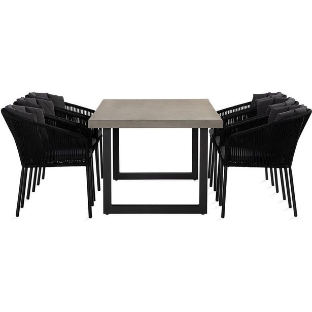 Ruokailuryhmä Pitcairn + 6 Pitam ruokatuolia