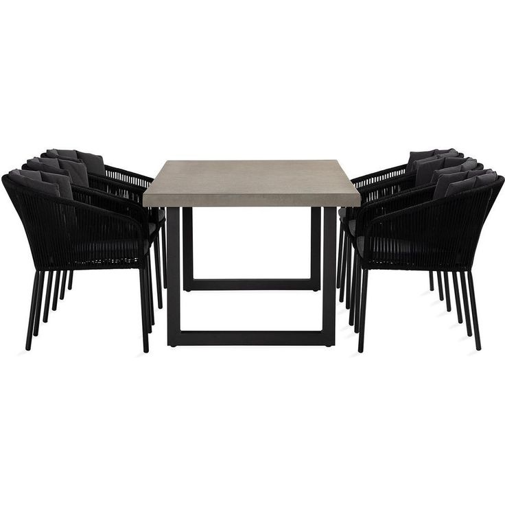 Ruokailuryhmä Pitcairn + 6 Pitam ruokatuolia