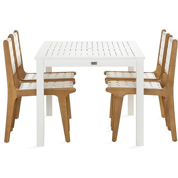 Ruokailuryhmä Lidö 150cm + 4 Panda tuolia