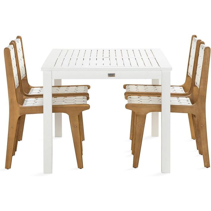 Ruokailuryhmä Lidö 150cm + 4 Panda tuolia
