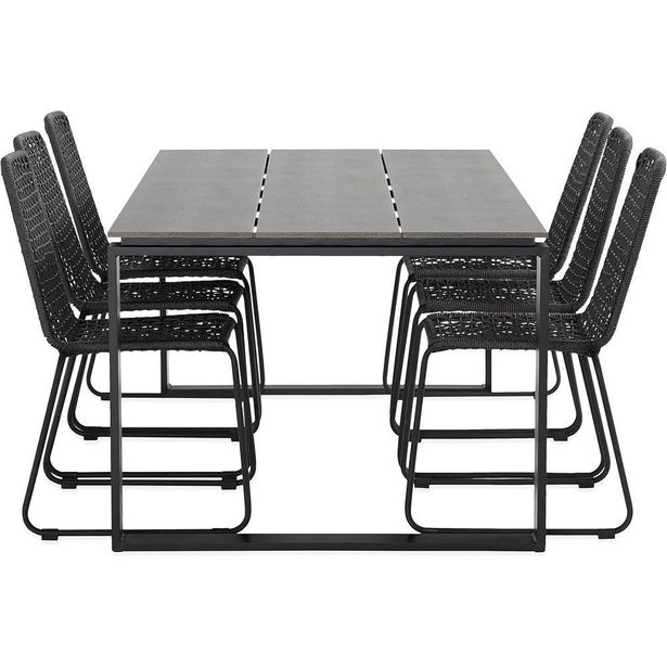 Ruokailuryhmä Turieno 210cm + 6 Hilltorp ruokatuolia