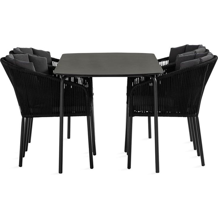 Ruokailuryhmä Tahiti 160cm + 4 Pitam ruokatuolia