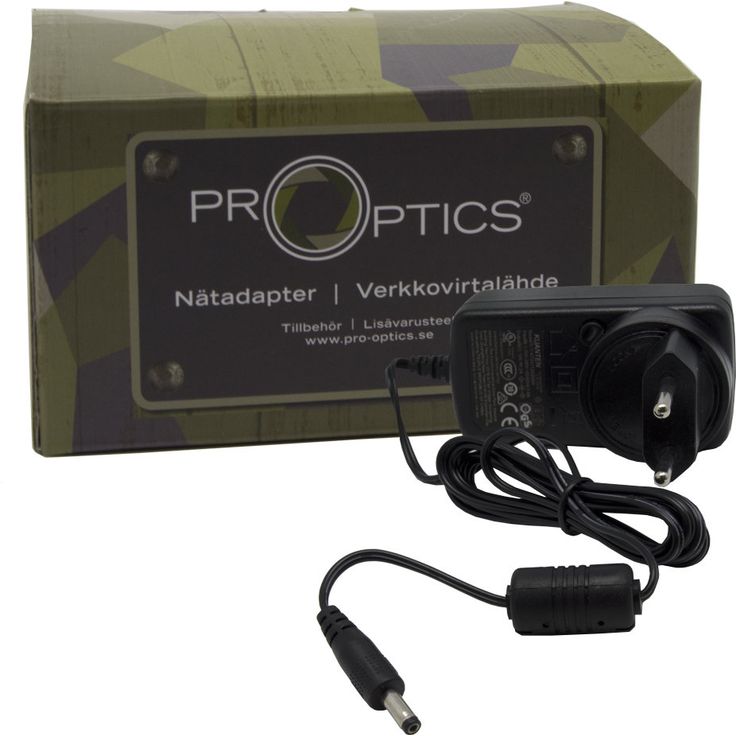 Verkkolaite Pro-Optics PRO 3.4G -riistakameraan, 12V DC 2A, 1,5 m