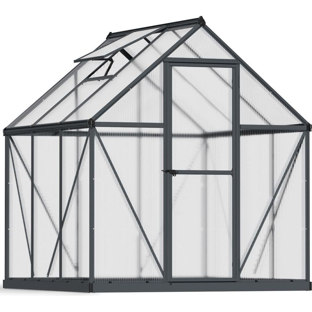 Kasvihuone Palram-Canopia Mythos, 3.4m², polykarbonaatti, harmaa