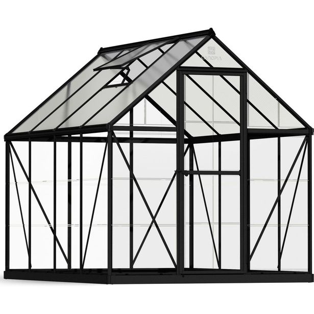 Kasvihuone Palram-Canopia Hybrid, 4.6m2, polykarbonaatti, musta
