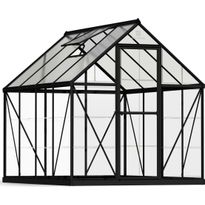 Kasvihuone Palram-Canopia Hybrid, 4.6m², polykarbonaatti, musta, Verkkokaupan poistotuote