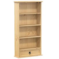CD-kaappi Corona 52x17,5x103 cm täysi mänty (02781)