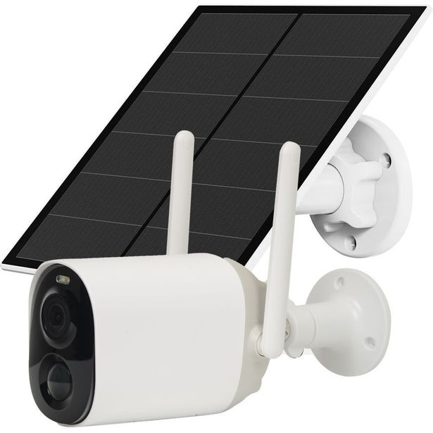 Valvontakamera Celotron VicoHome CECG7-S5-SOLAR, 3MP, litiumakku 8800mAh, aurinkokenno, Wifi, liiketunnistin, varoitusvalo