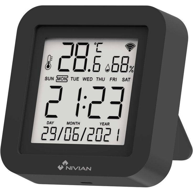 Monitoimilämpöpumppuohjain Celotron Nivian Smart, lämpötilan ja kosteuden mittaus, hälytys, integroitu infrapunakaukosäädin, WiFi