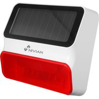 Langaton ulkosireeni Celotron Nivian Smart kotiautomaatio- ja hälytysjärjestelmiin, aurinkokennolla toimiva