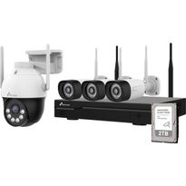 Kamerapaketti Celotron Nivian, 16 kanavainen, langaton älykäs tallenninpaketti, 2TB kiintolevy, 4kpl 3MP &quot;kaksois yönäkö&quot; kameraa